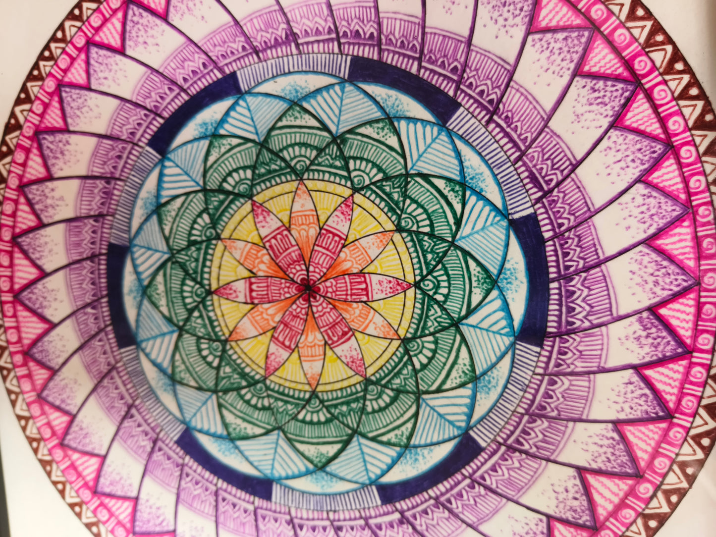 Intense Colored Mandala