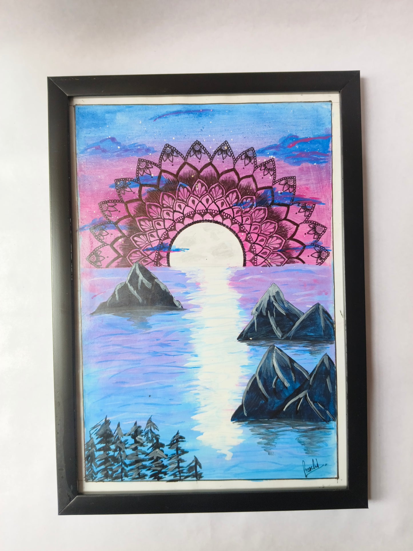 Moonset Mandala Painting