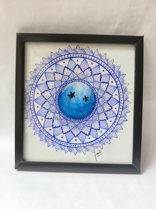 Blue Ocean Inspired Mandala