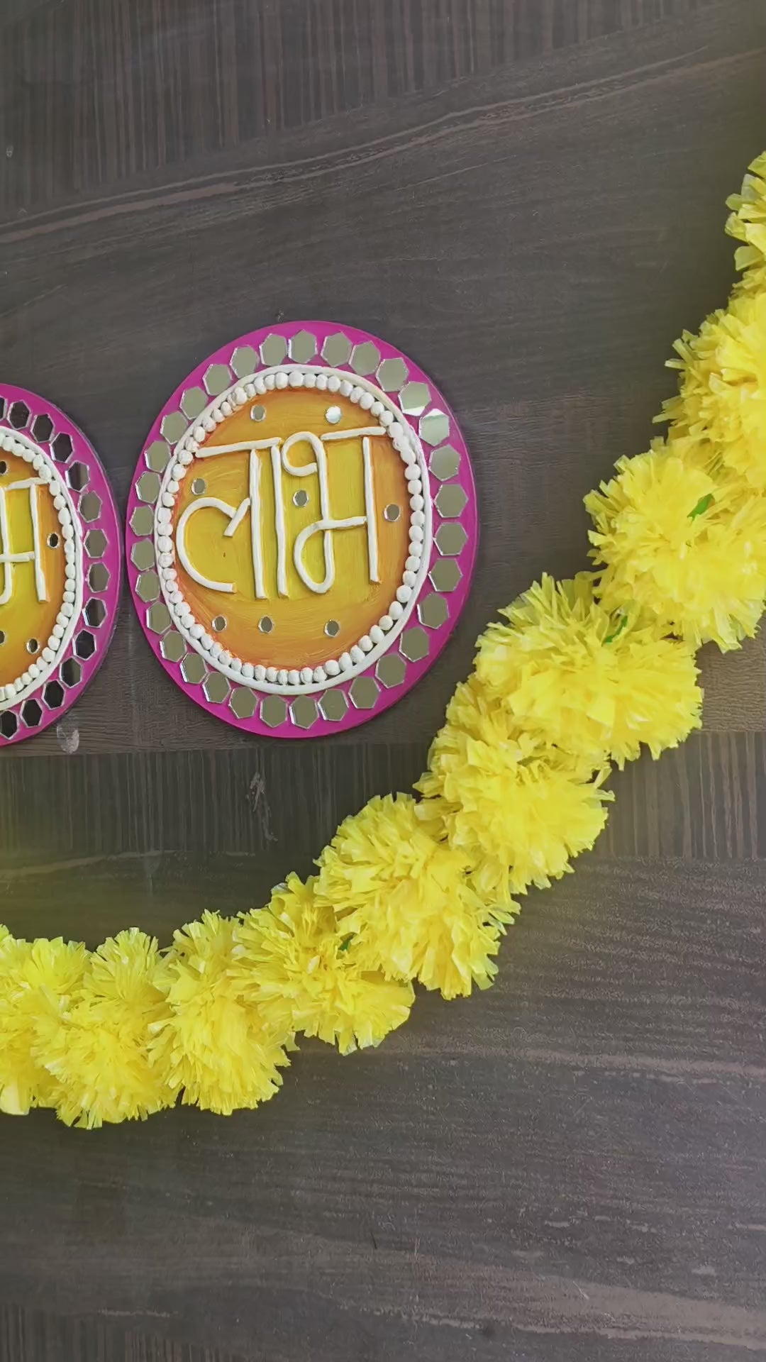 Handmade lippan Art - Shubh Labh for Diwali